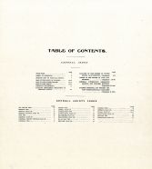 Table of Contents, Kendall County 1903